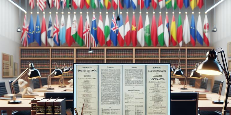 Études Juridiques et Langues Étrangères : Traduction et Interprétation Juridique Études Juridiques et Langues Étrangères : Traduction et Interprétation Juridique